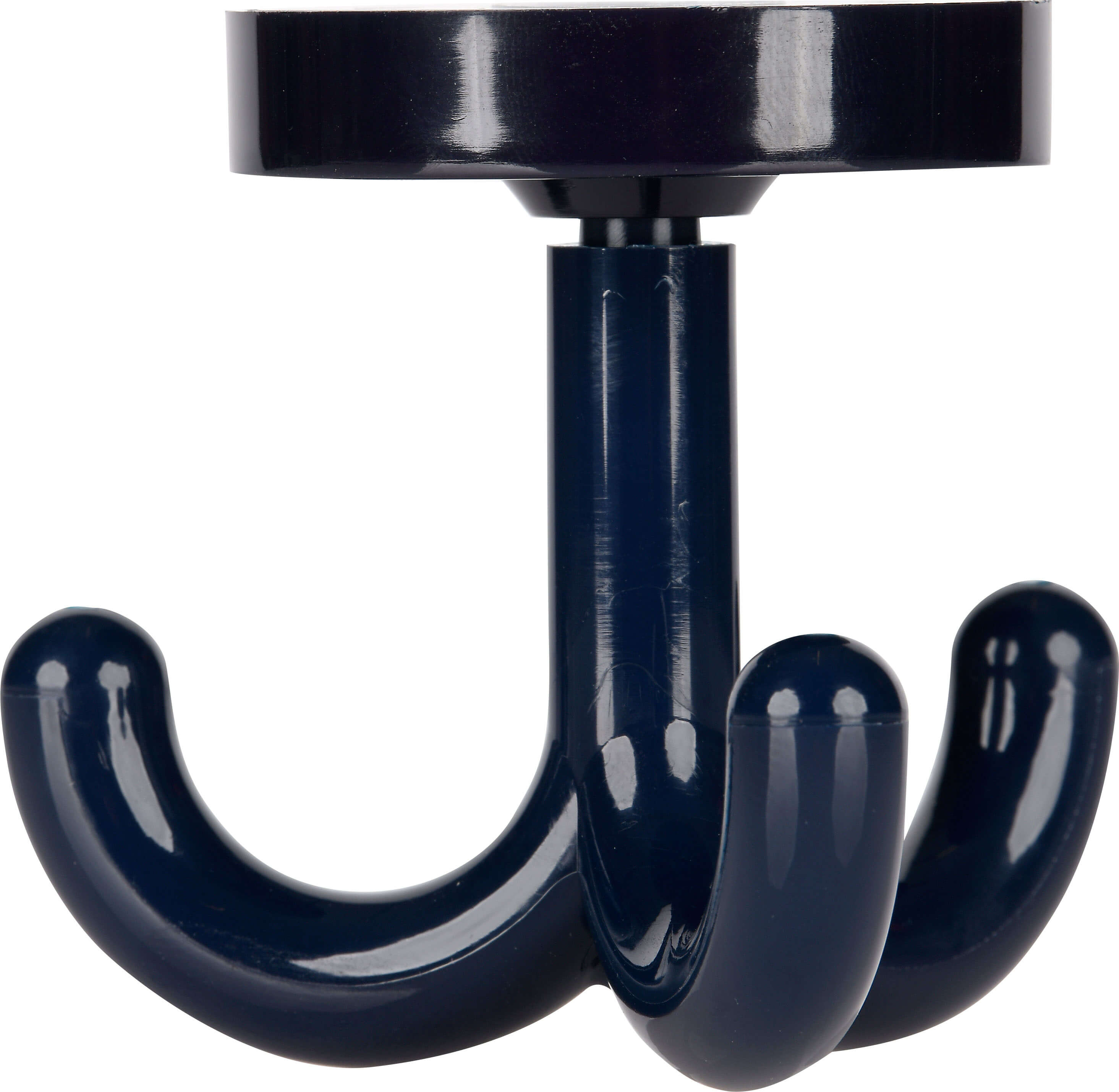 Dreifach-Haken aus Kunststoff dunkelblau