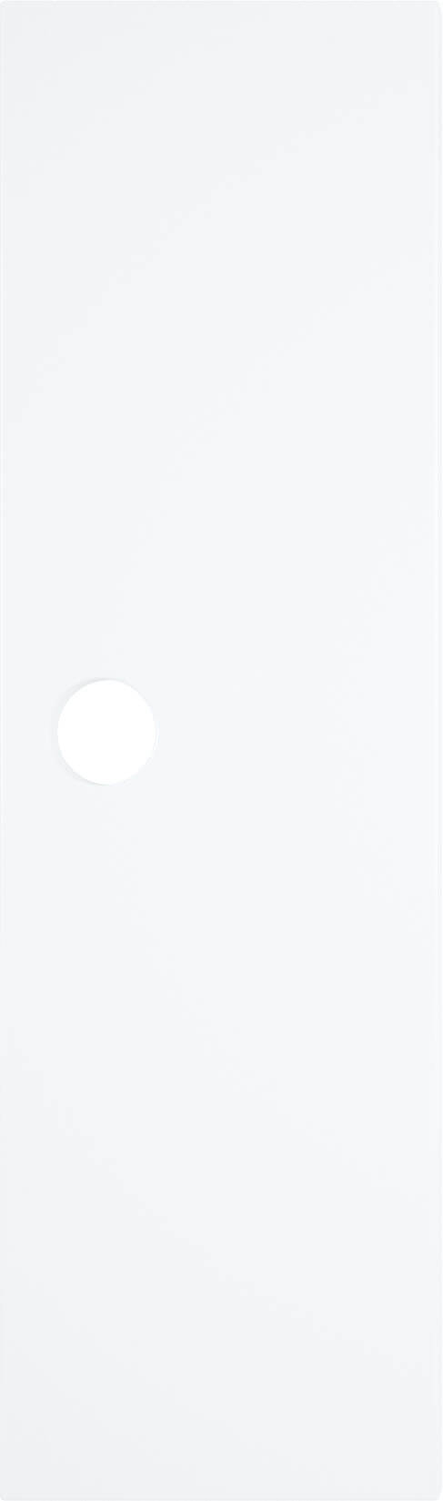 Deur voor garderobe Mariposa met rond handvatgat - wit