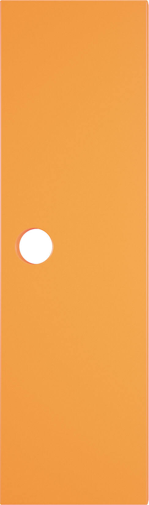 Deur voor garderobe Mariposa met rond handvatgat - oranje