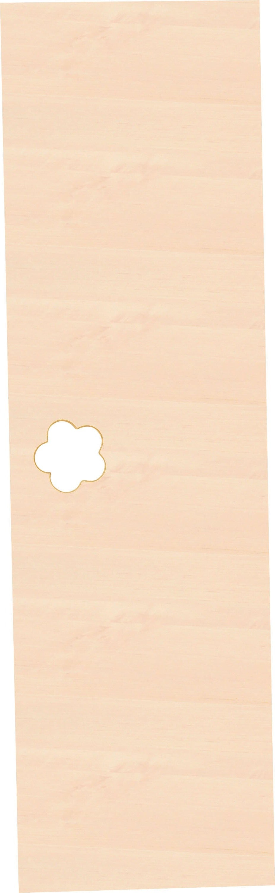 Tür für Garderobe Mariposa mit blumenförmigen Griffloch - ahorn