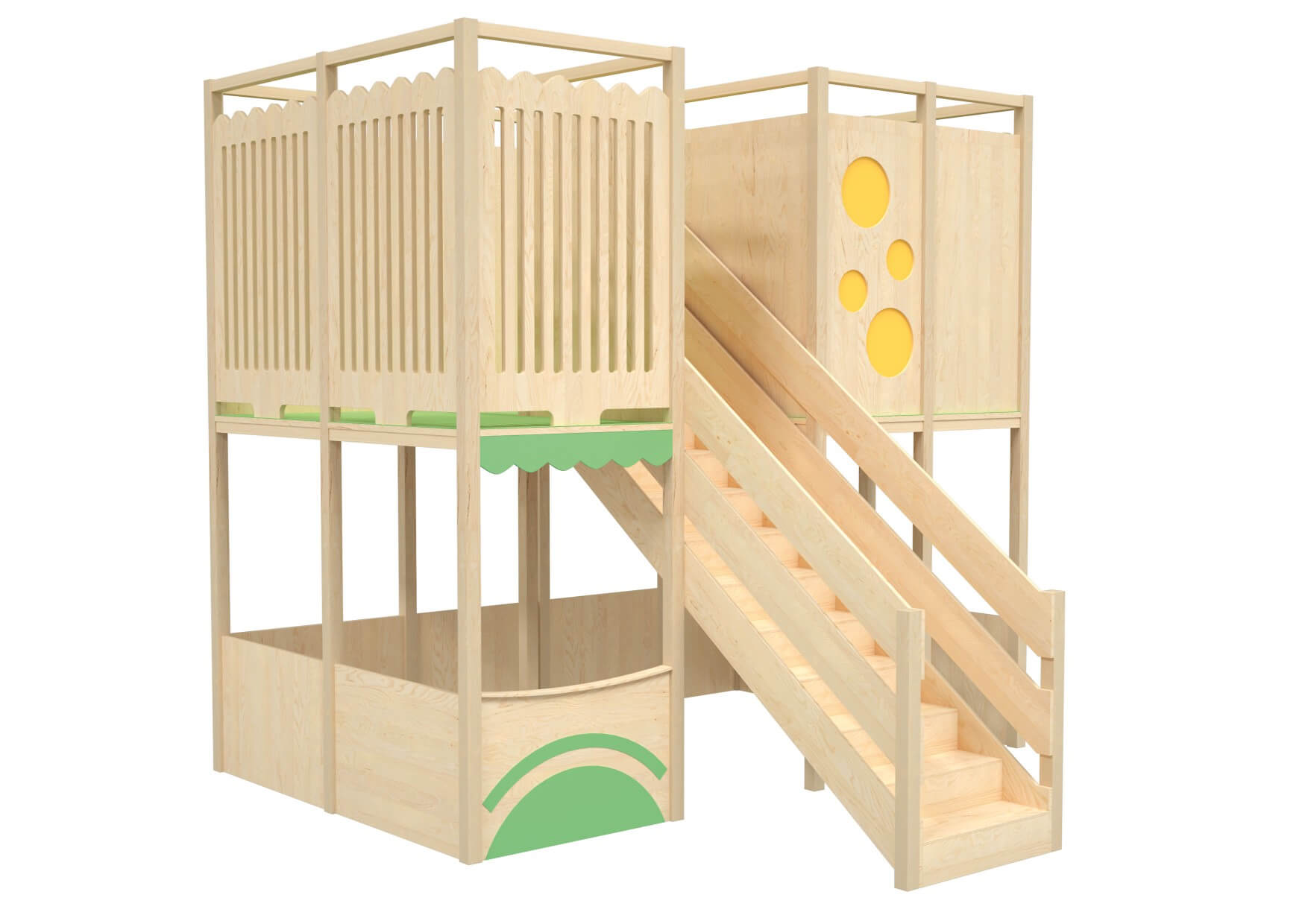 Kindergarten Hochebene Max 2 von vorne links