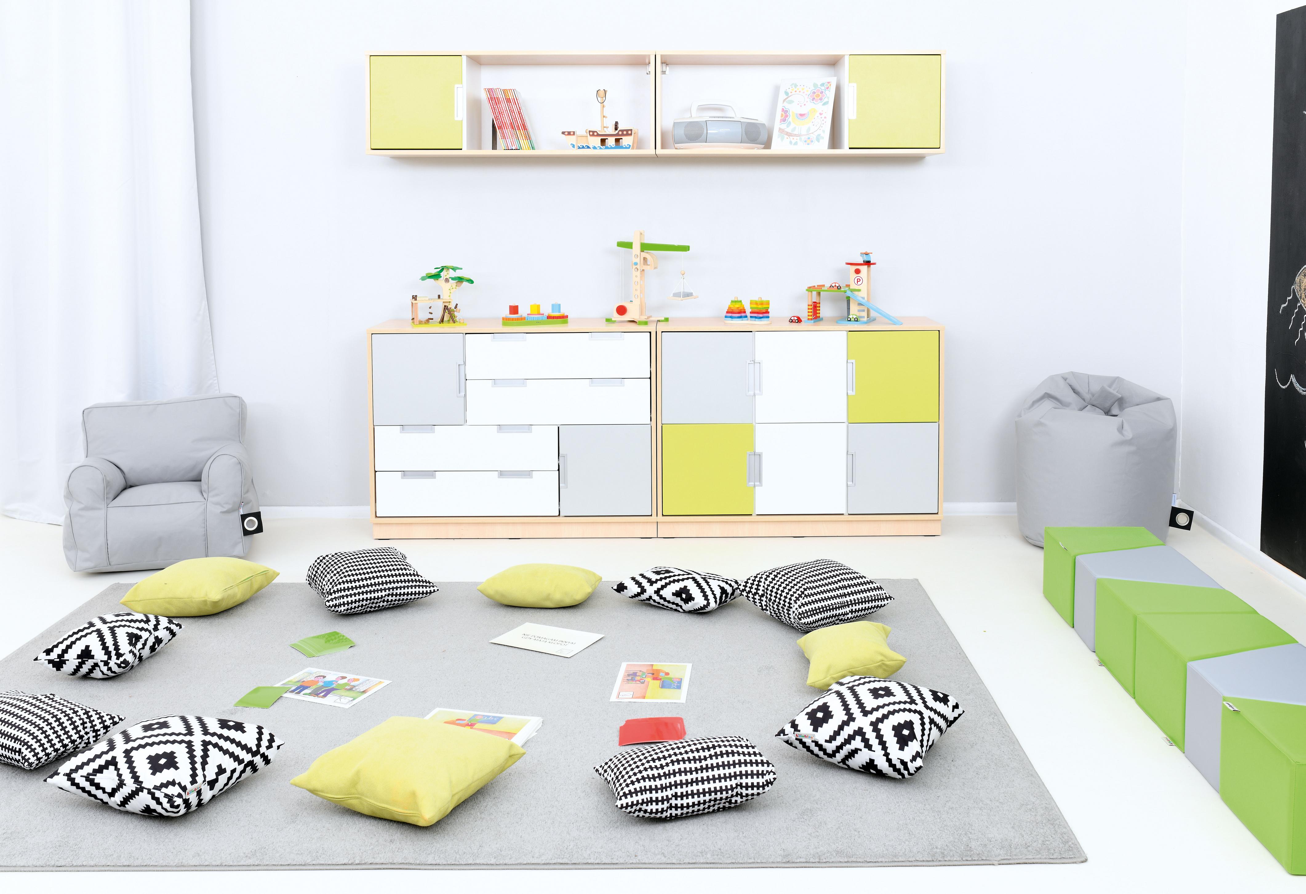 Kissen Relax, 2er-Set für Sitzlandschaft im Gruppenraum.