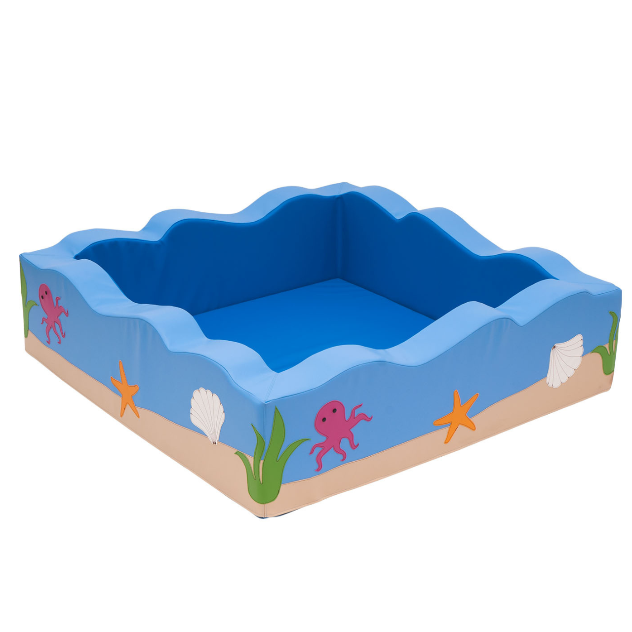 Piscine à balles pour bébé - Magic Ocean 124x124x35, balles en option