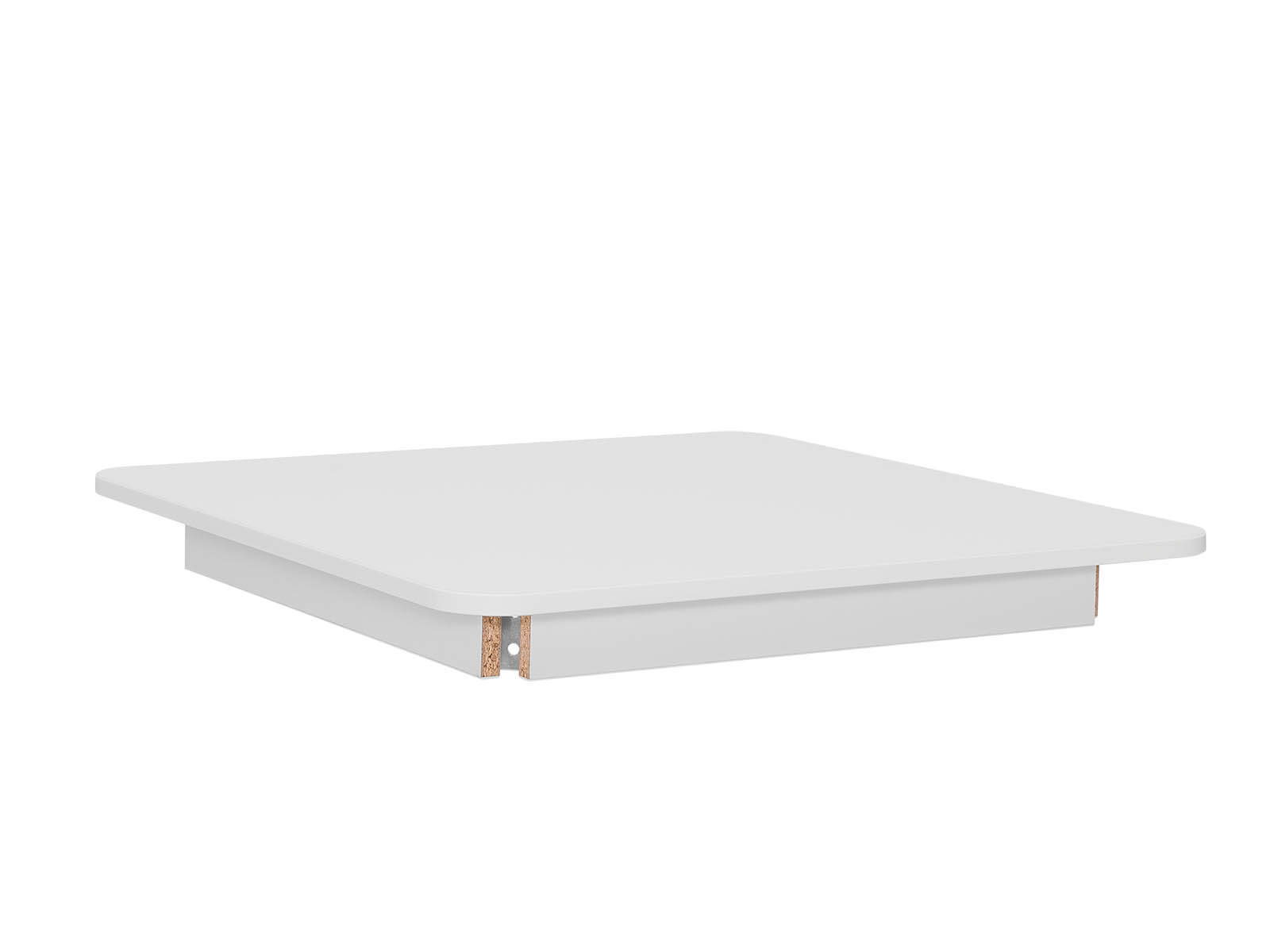 Plateau de table blanc - carré 80cm x 80cm