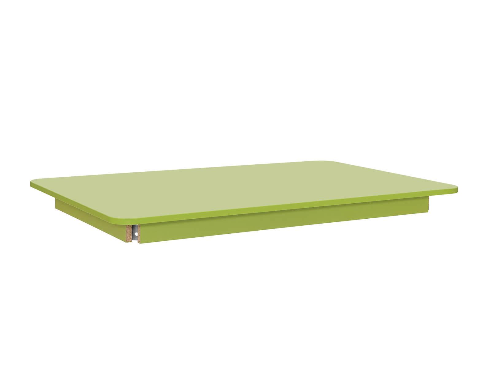 Plateau de table vert - rectangle 124cm x 80cm