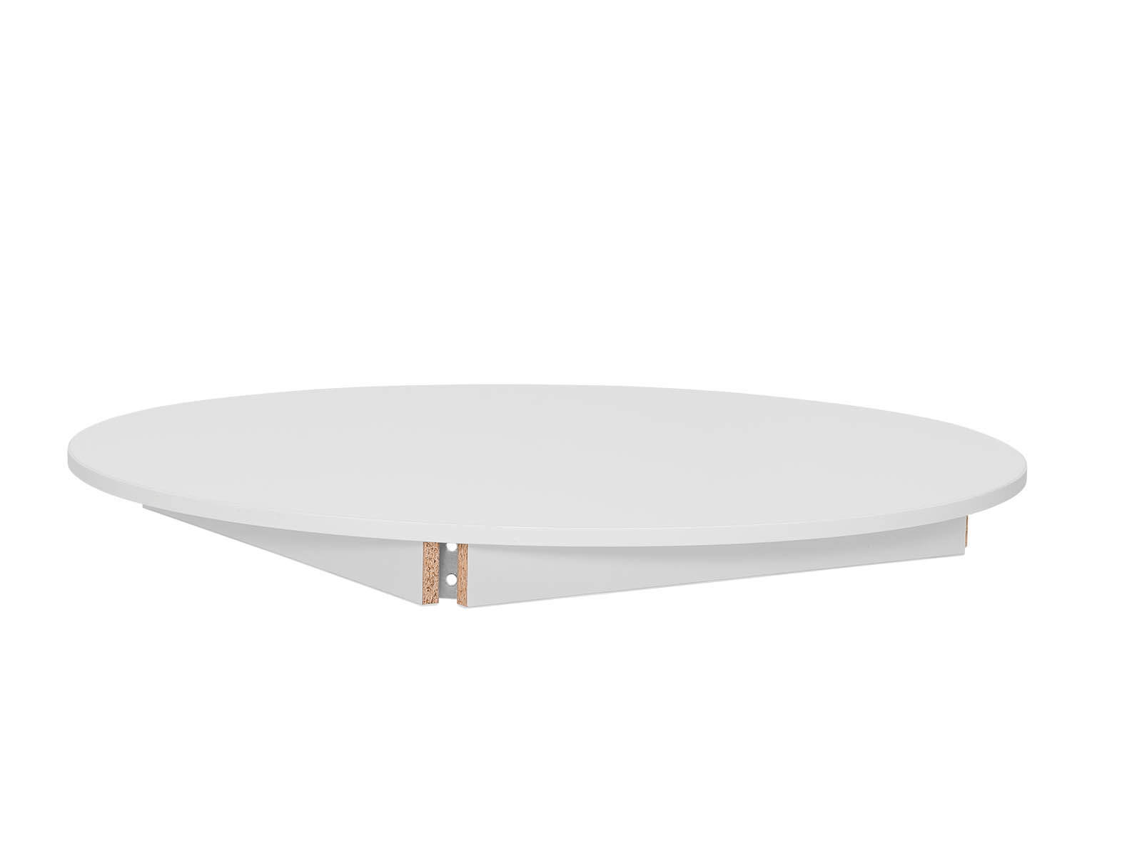 Plateau de table en blanc - cercle 100cm dia.