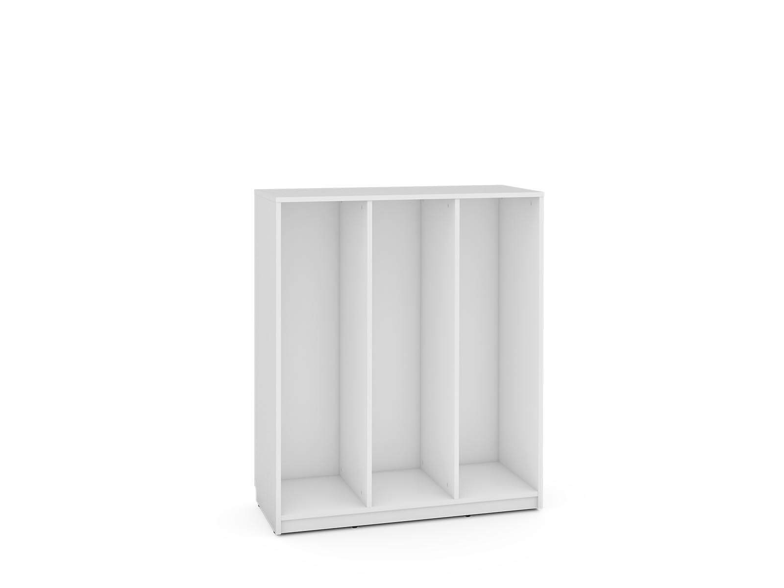 grote eenheid voor het opbergen van schuifcontainers, wit - Feria-serie