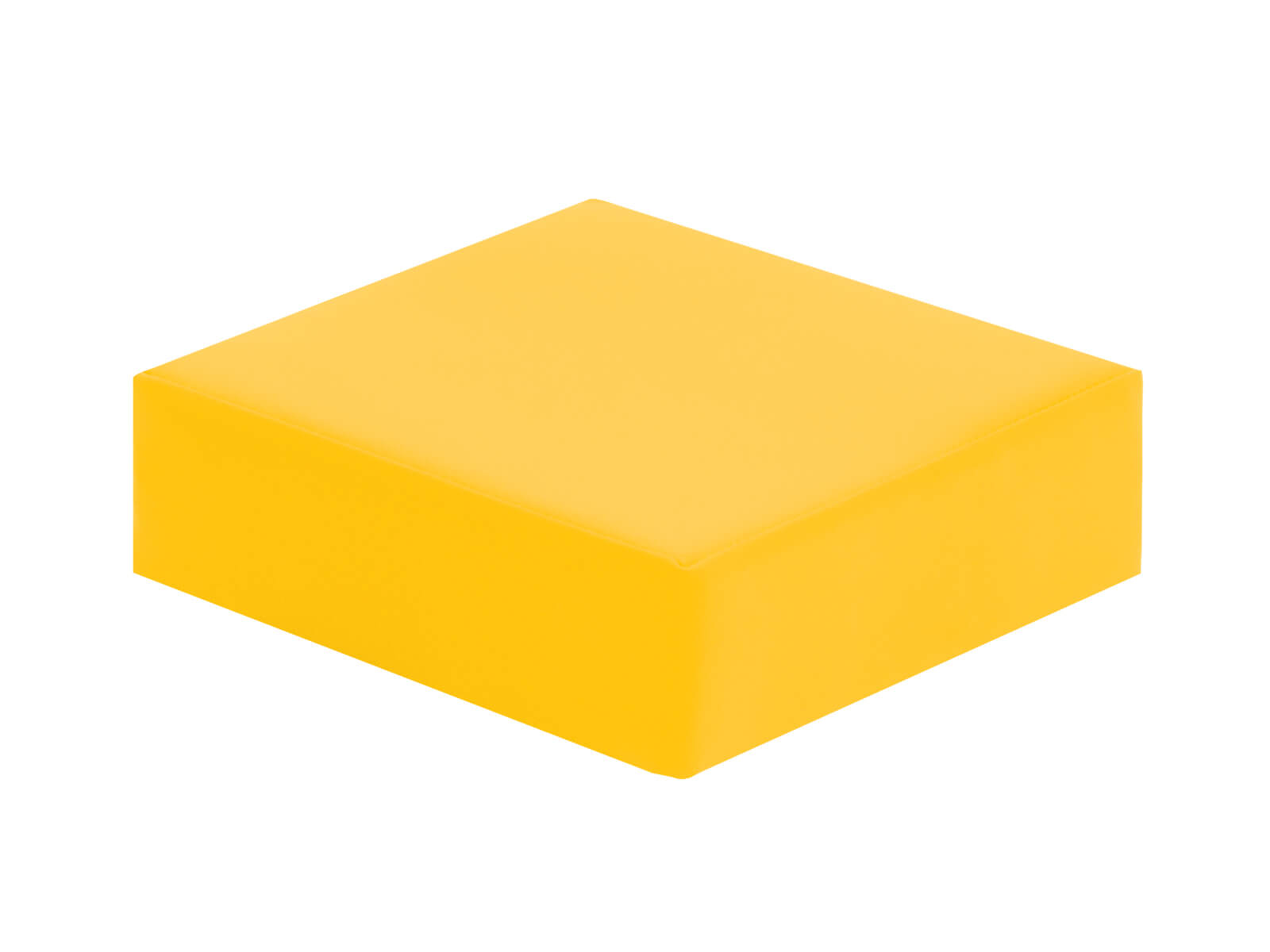 Quadratisches Sitzkissen, gelb