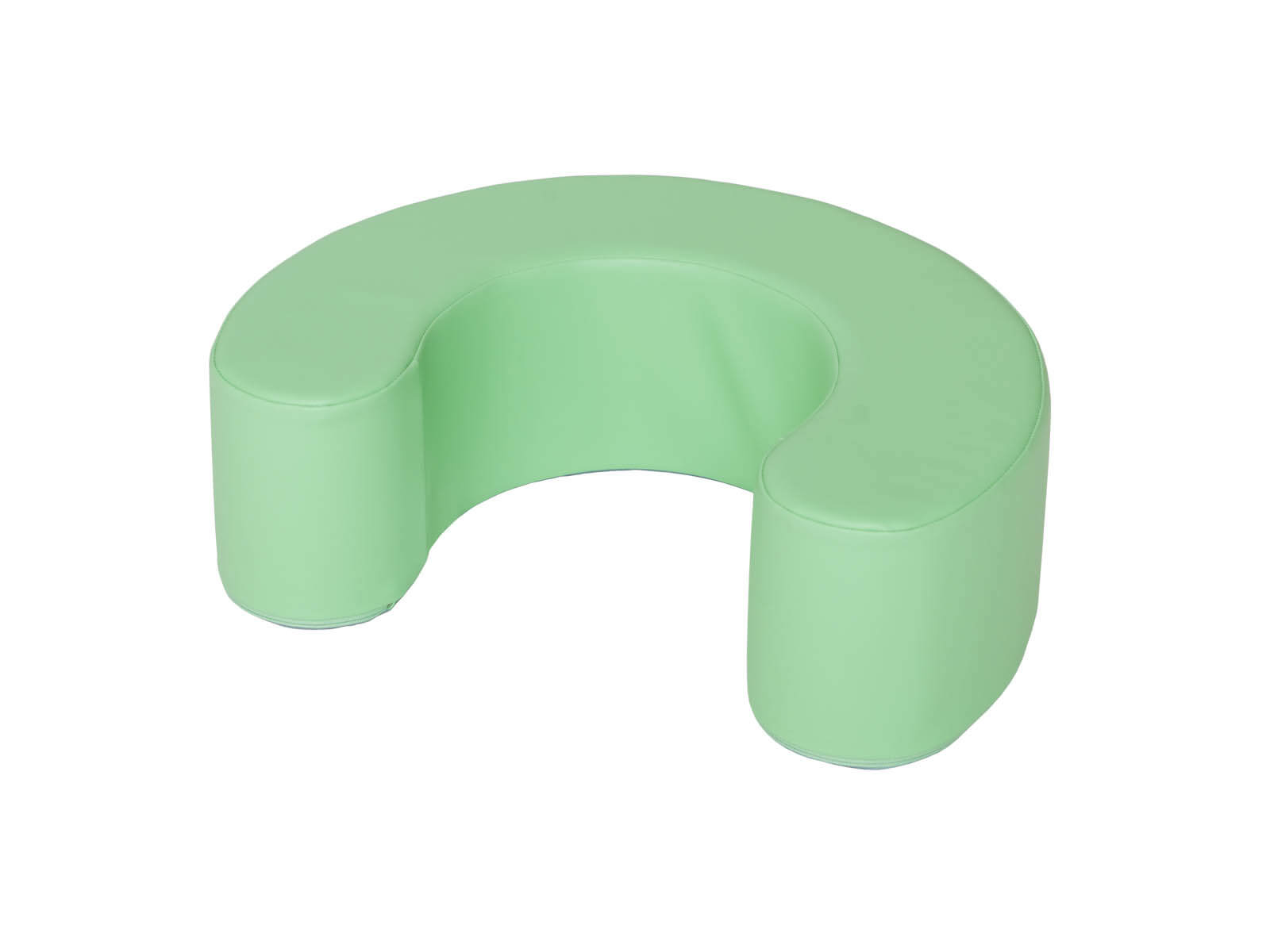 Element aus Schaumstoff - grün Halbmond Rückenlehne, mint