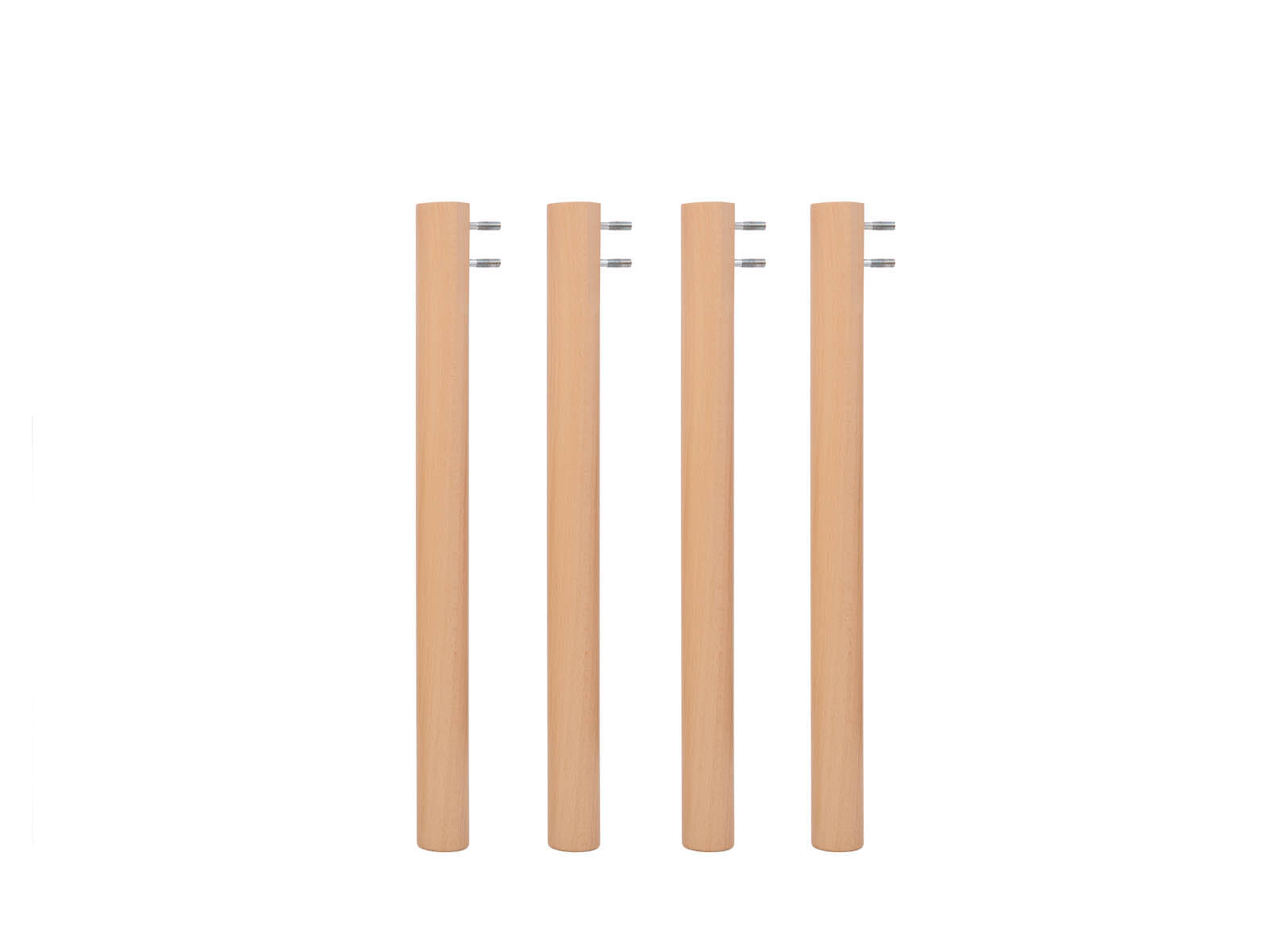 Pieds de table en bois, 38 cm, lot de 4