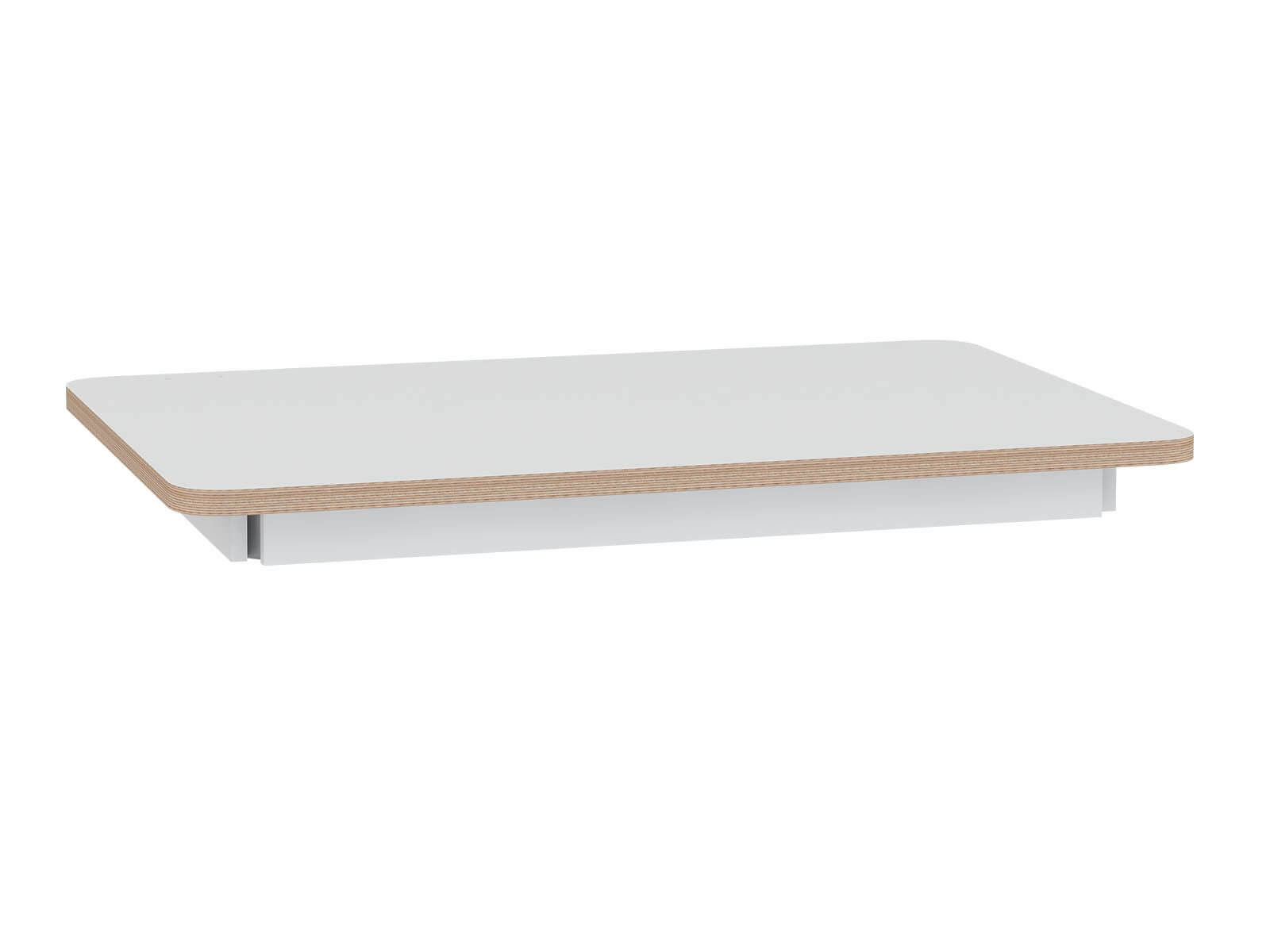 Plateau de table rectangulaire, blanc - série NEA