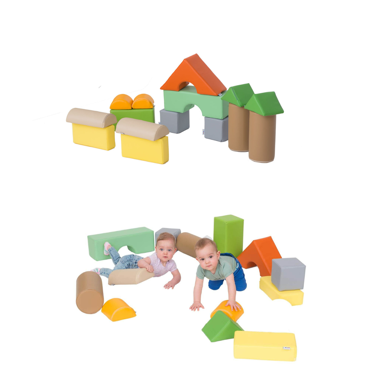 Mini-Schaumstoff-Bausteine - 15tlg.