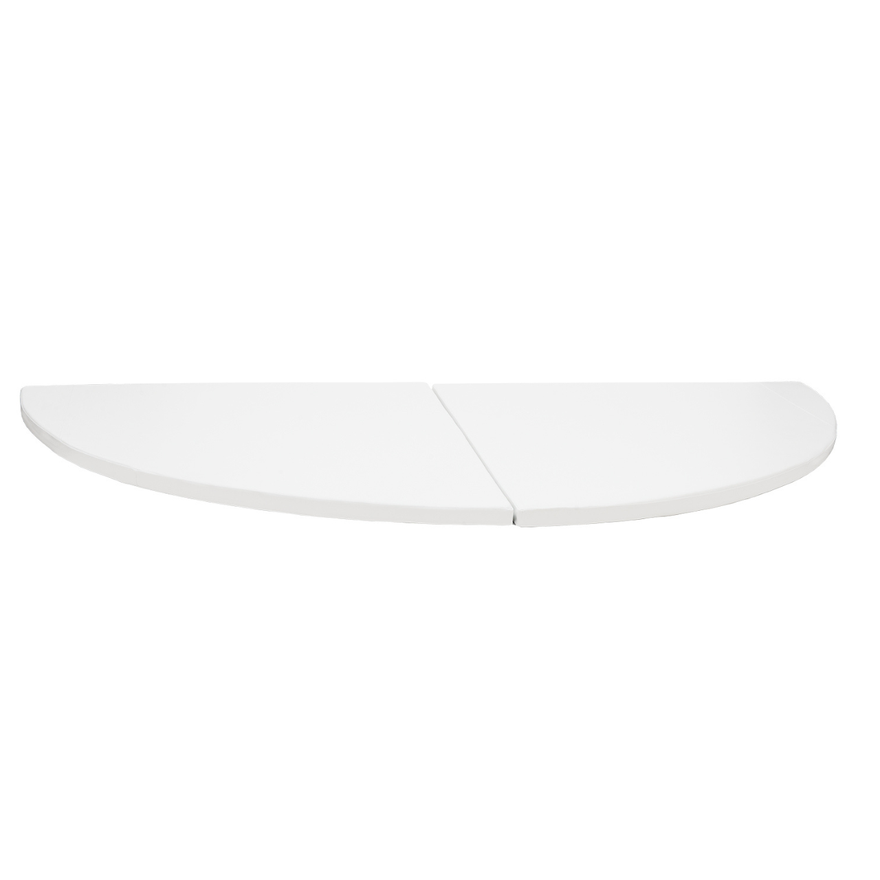 halbrunde faltbare Spielmatte 320cm x 160cm x 6cm, weiß