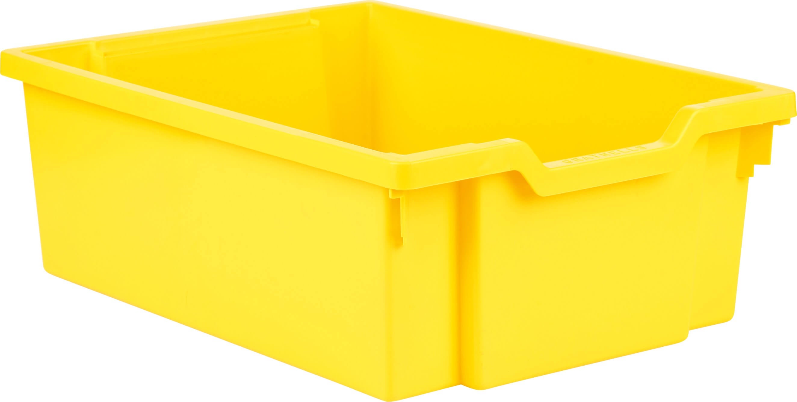 middelgrote schuifcontainer - geel (rails inbegrepen)