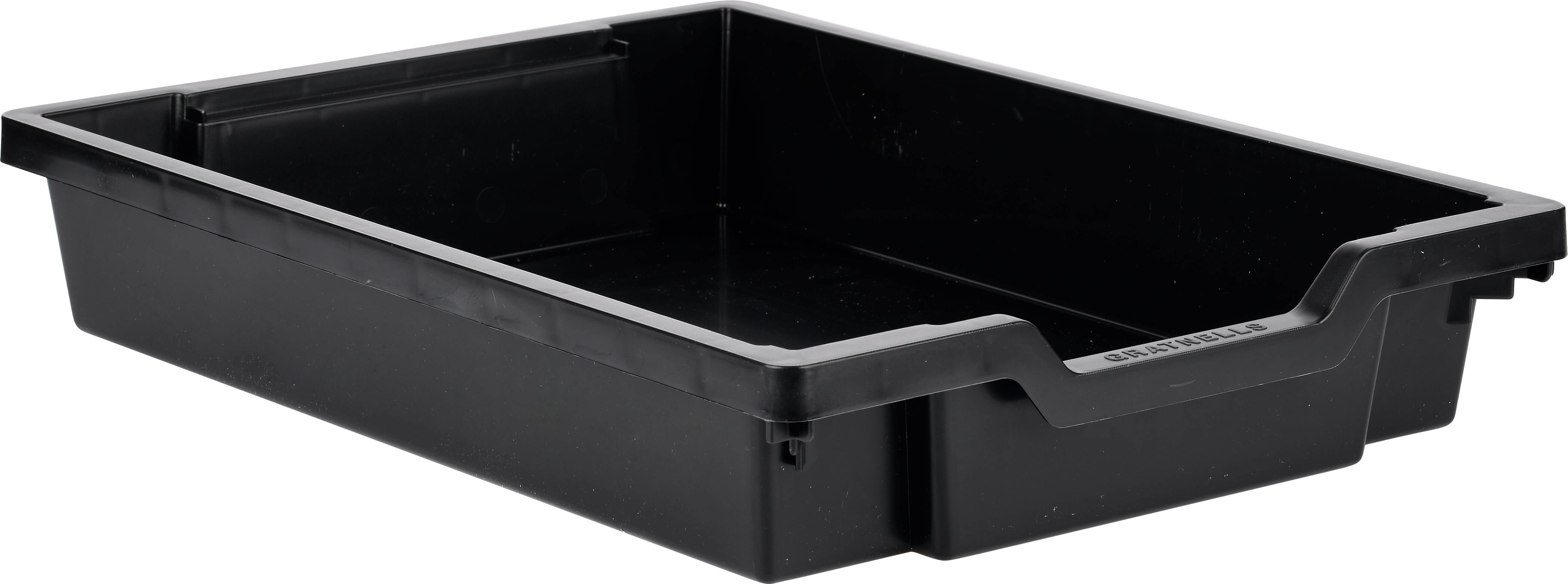 kleiner Schiebecontainer - schwarz (Schienen inkl.)