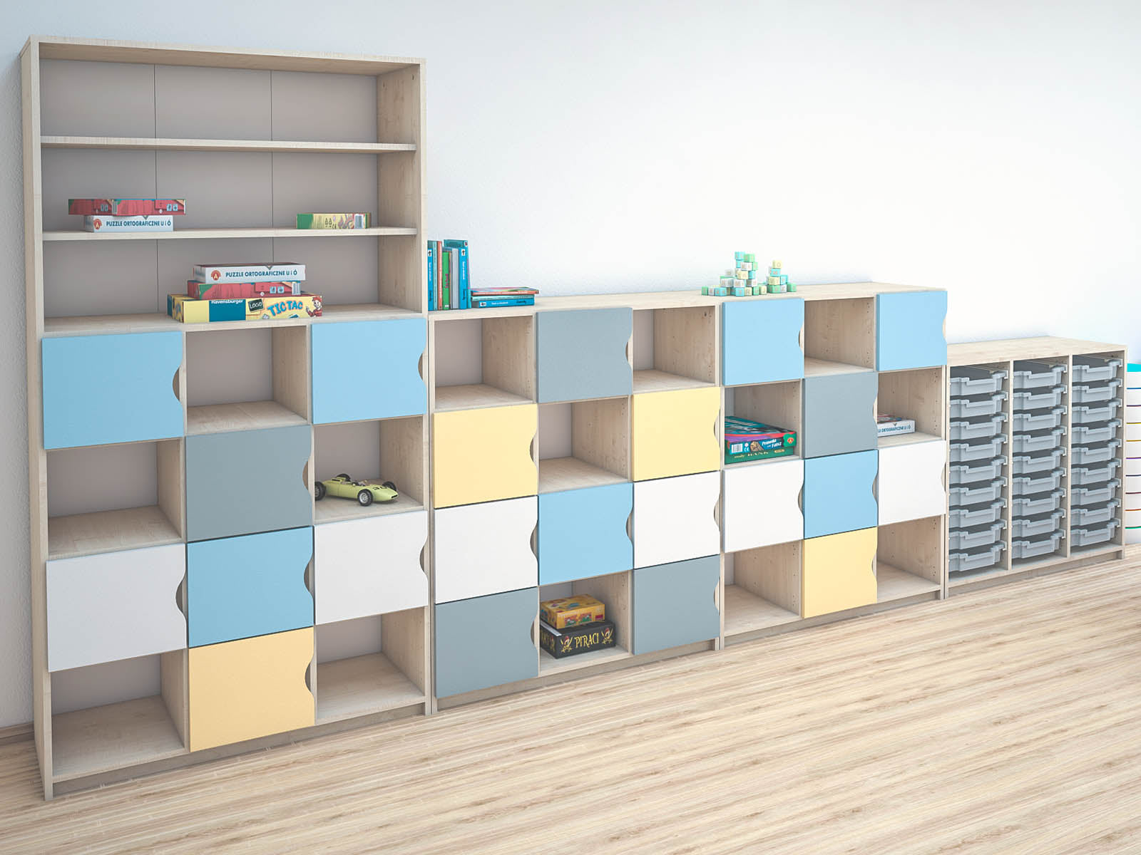 Konfigurierbare Schränke Türen/Schubladen/Container - FERIA-Serie