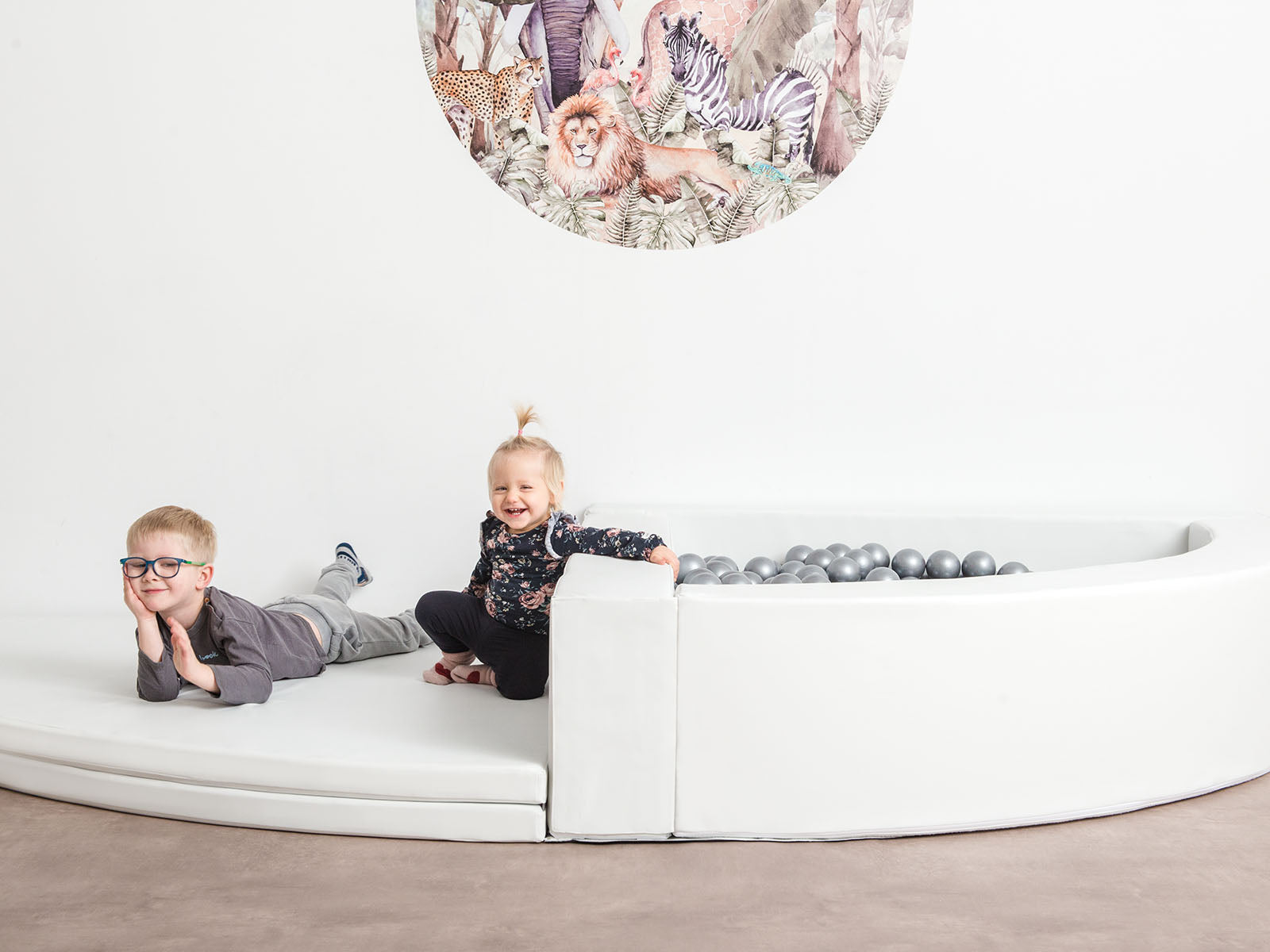 Ballenbad hoekzwembad - wit 160x160x40