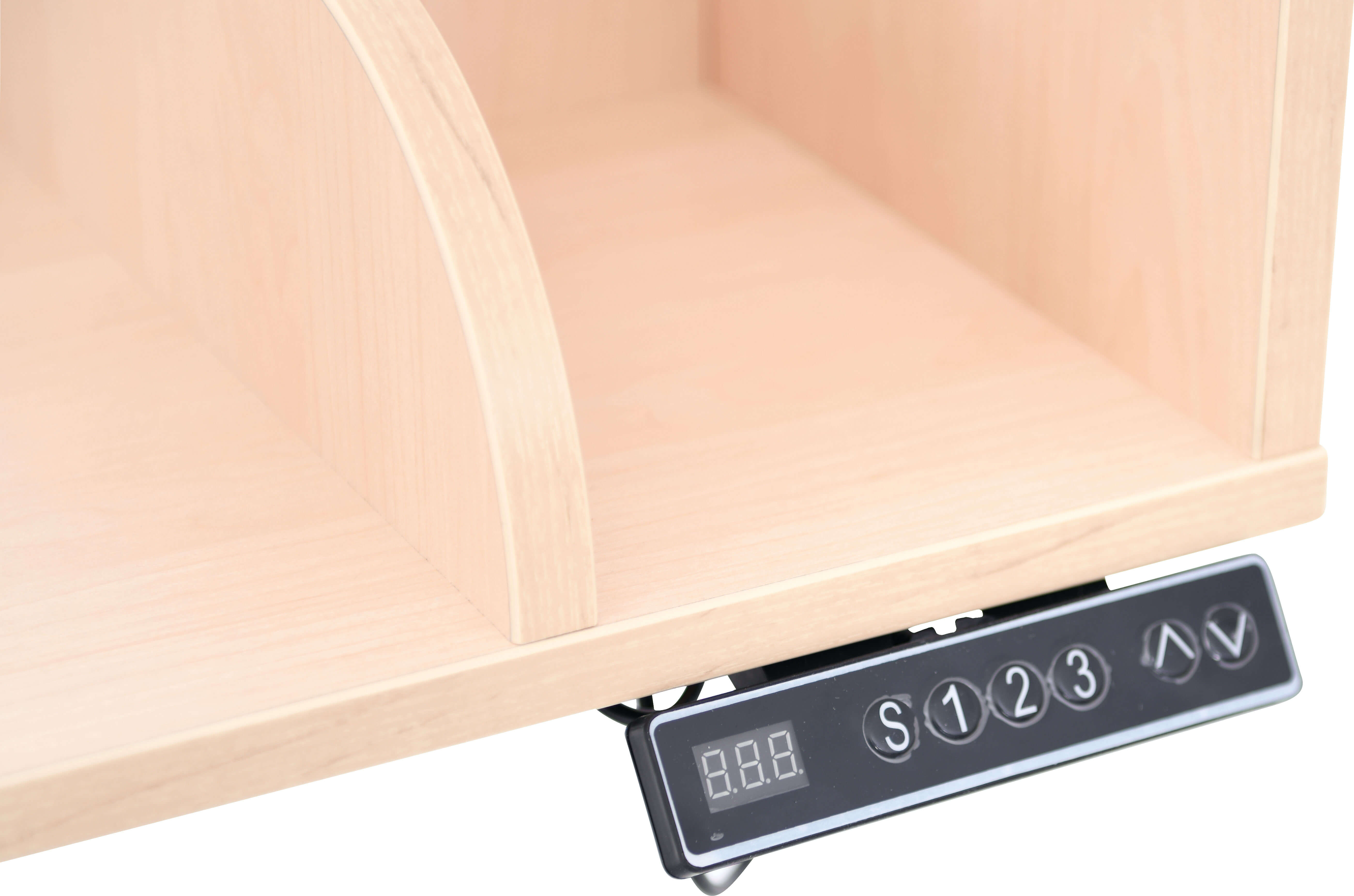 Elektrisch höhenverstellbarer Wickeltisch inkl. Auflage versch. Farben. Geeignet für die Krippe, Kita & Kindergarten.