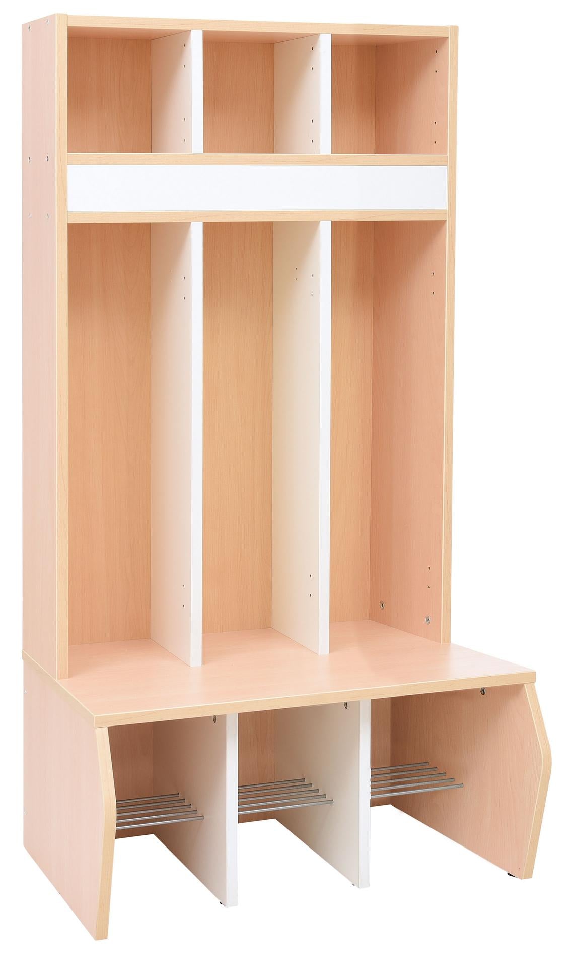 Garderobe Chamäleon 3 heller Ahorn für Kindergarten und Schule