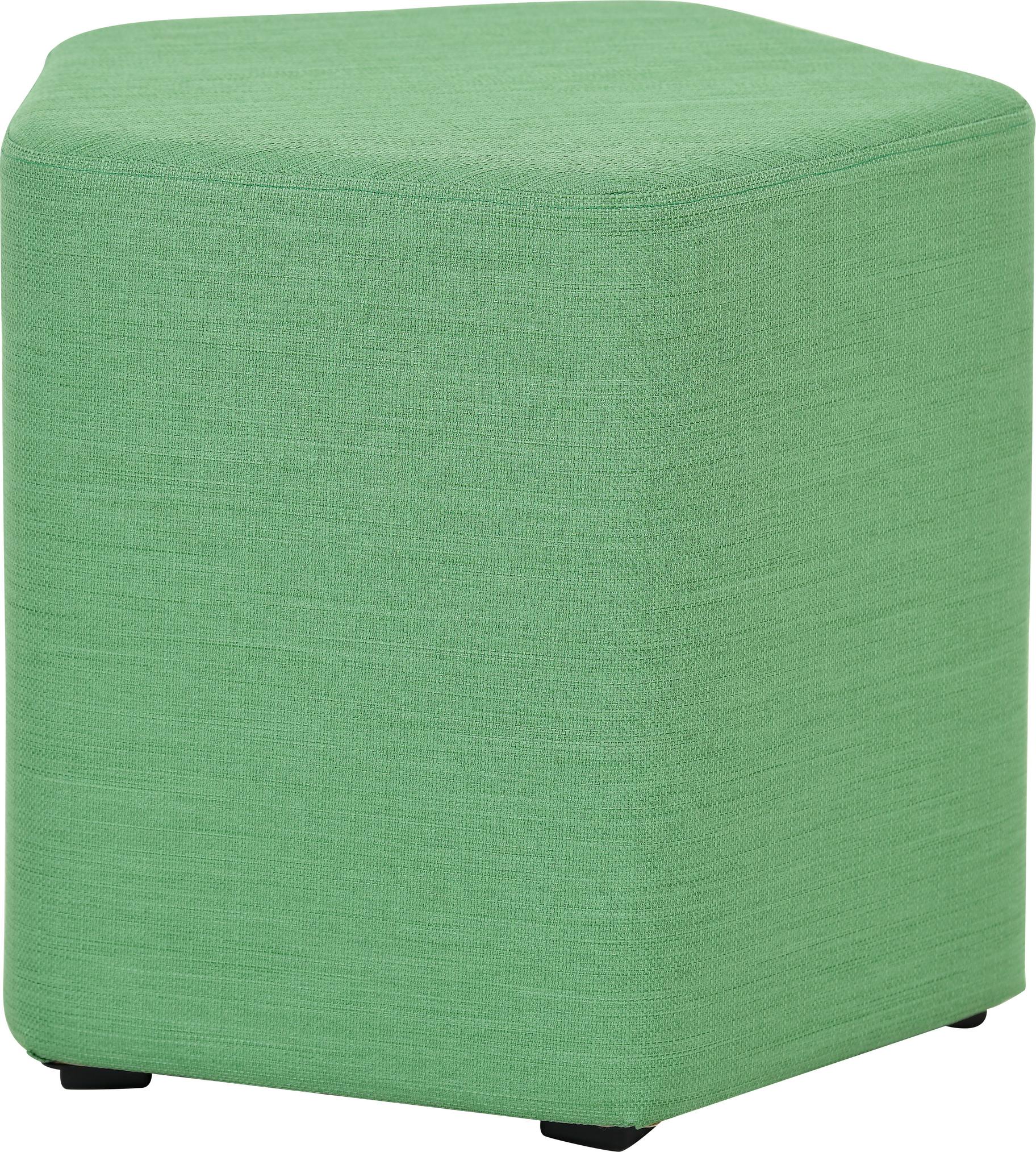 Grüner Sitzhocker pentagonal H42cm, Inflamea Hocker pentagonal H42cm