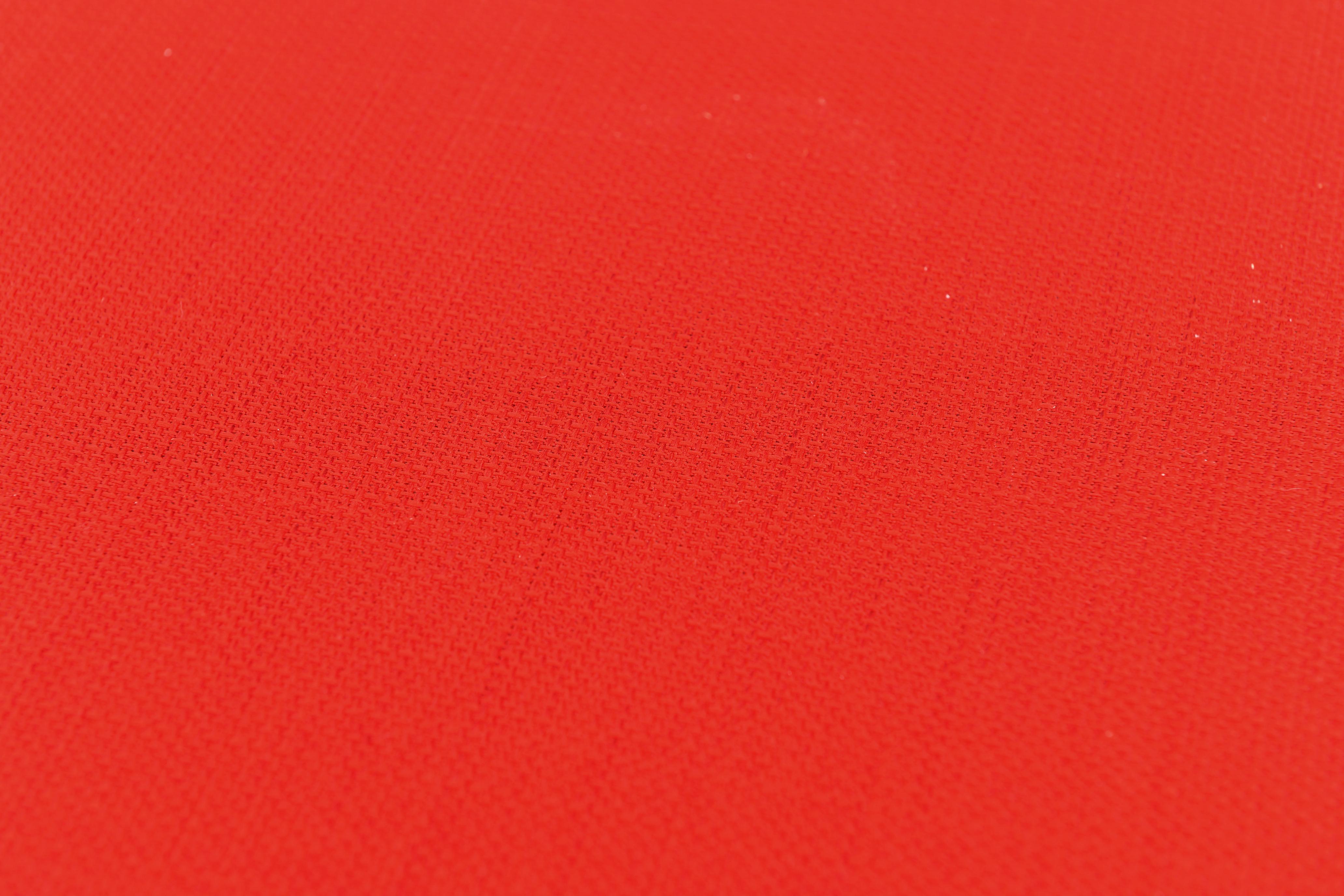 Inflamea Hocker H41 cm Sitzhocker H41 cm roter Stoffbezug