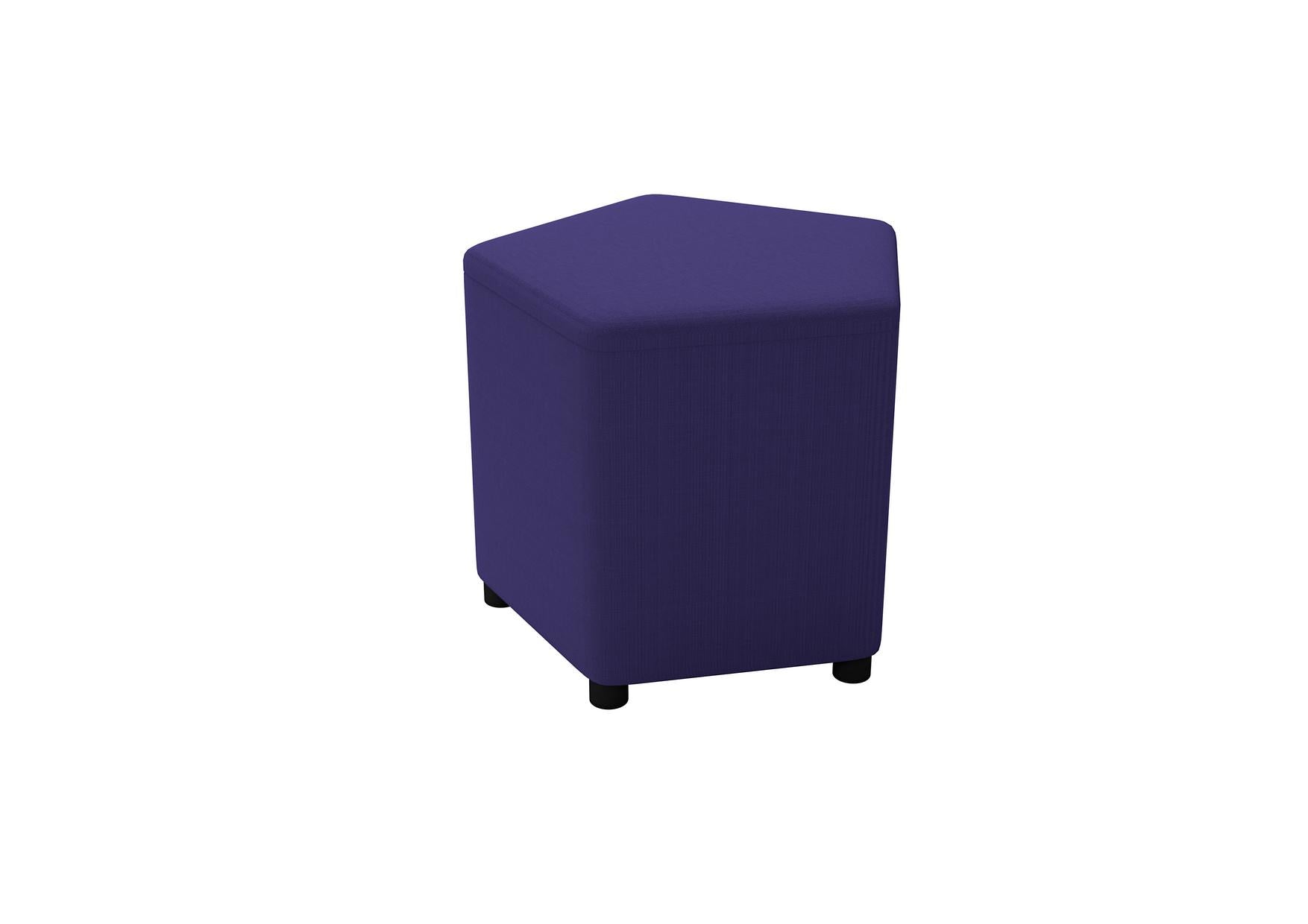 Inflamea Hocker pentagonal H42cm, lila Sitzhocker pentagonal H42cm