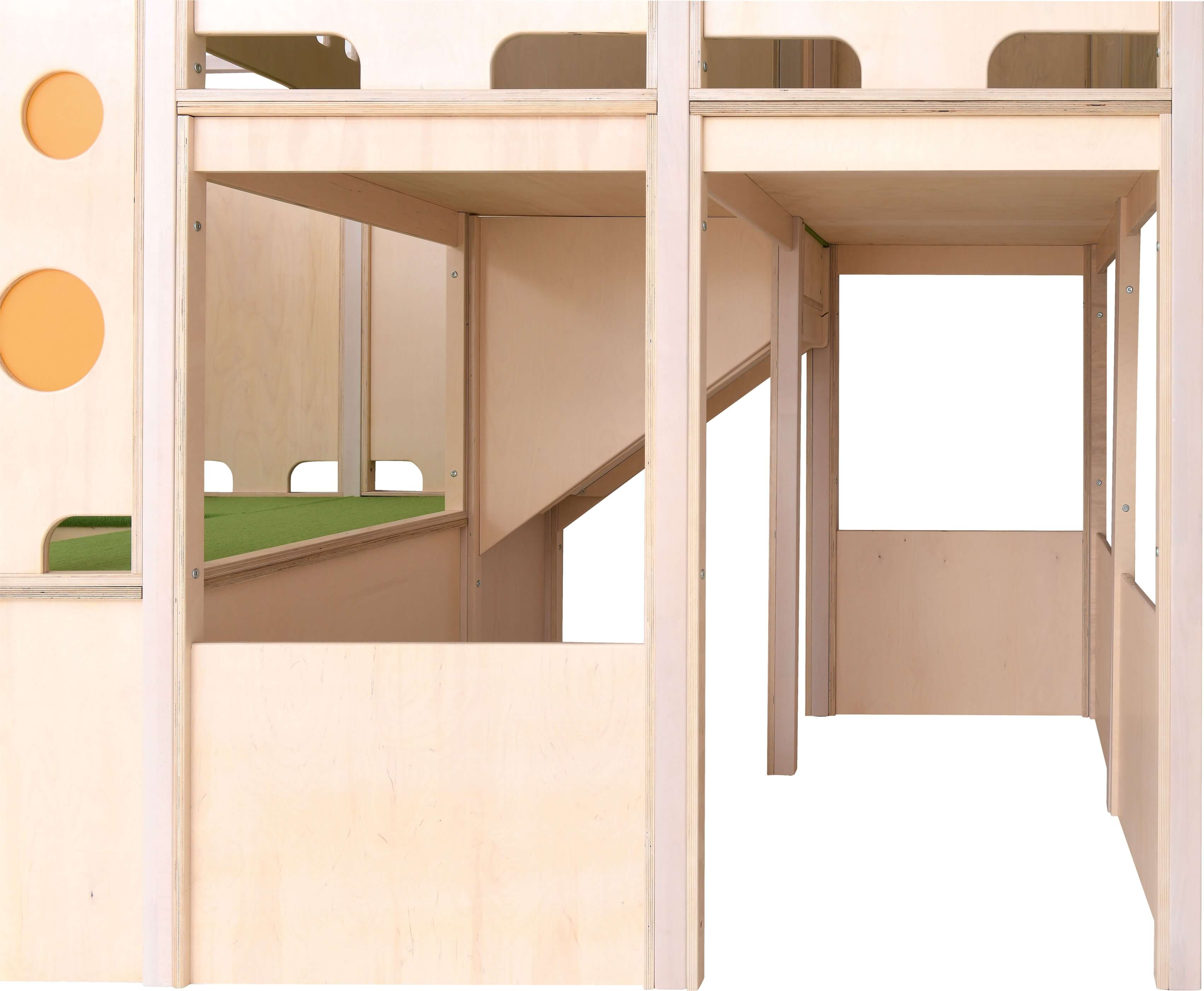 Kindergarten Hochebene Bianca Detailansicht untere Ebene