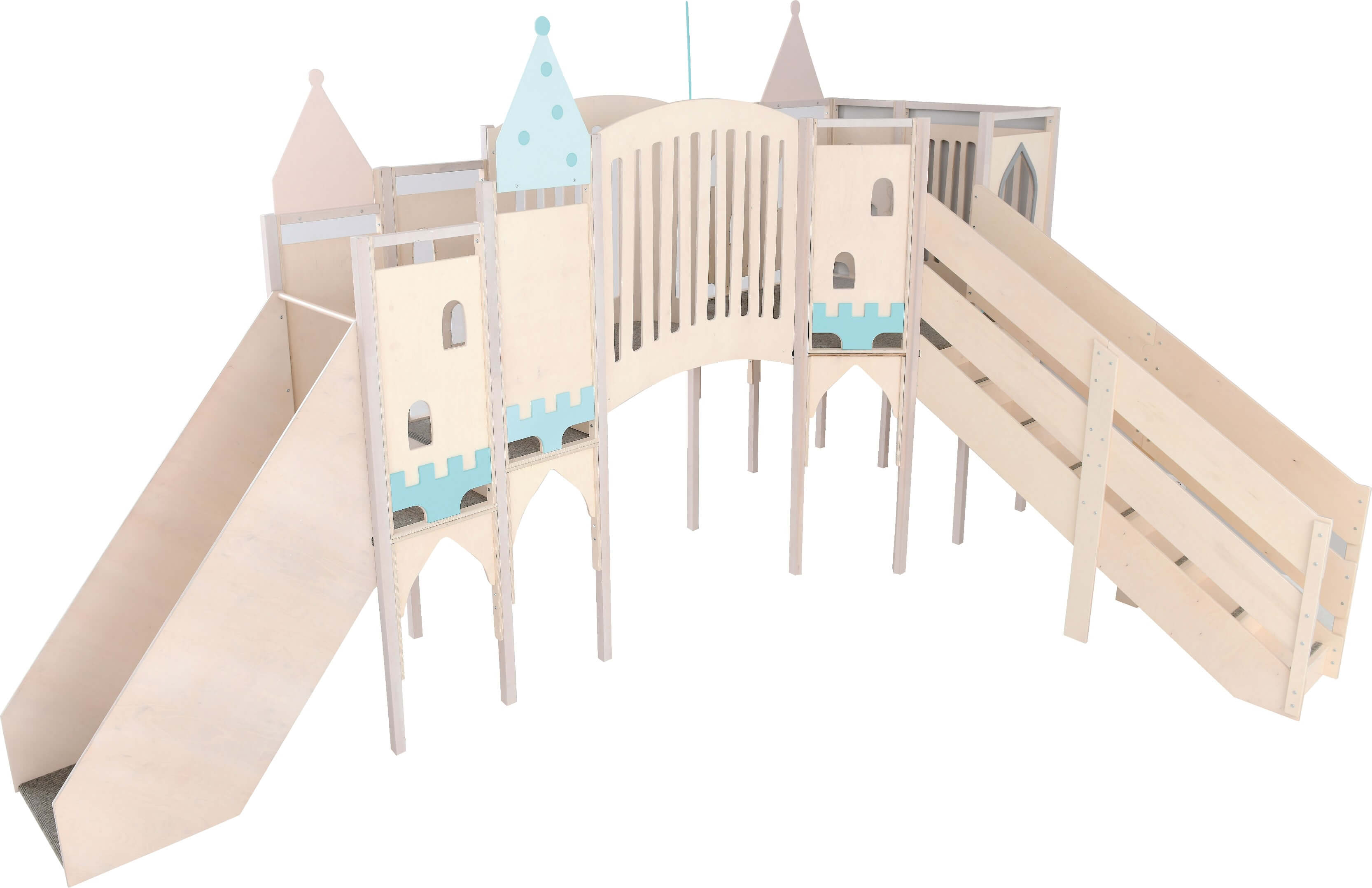 Kindergarten Spielburg Märchenschloss ganze Ansicht 