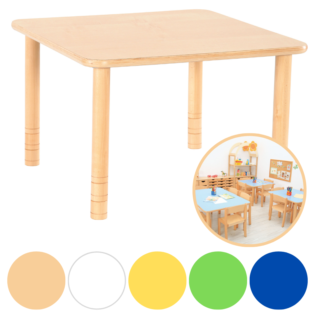 Quadratischer Tisch für Kindergarten Krippe und Grundschule