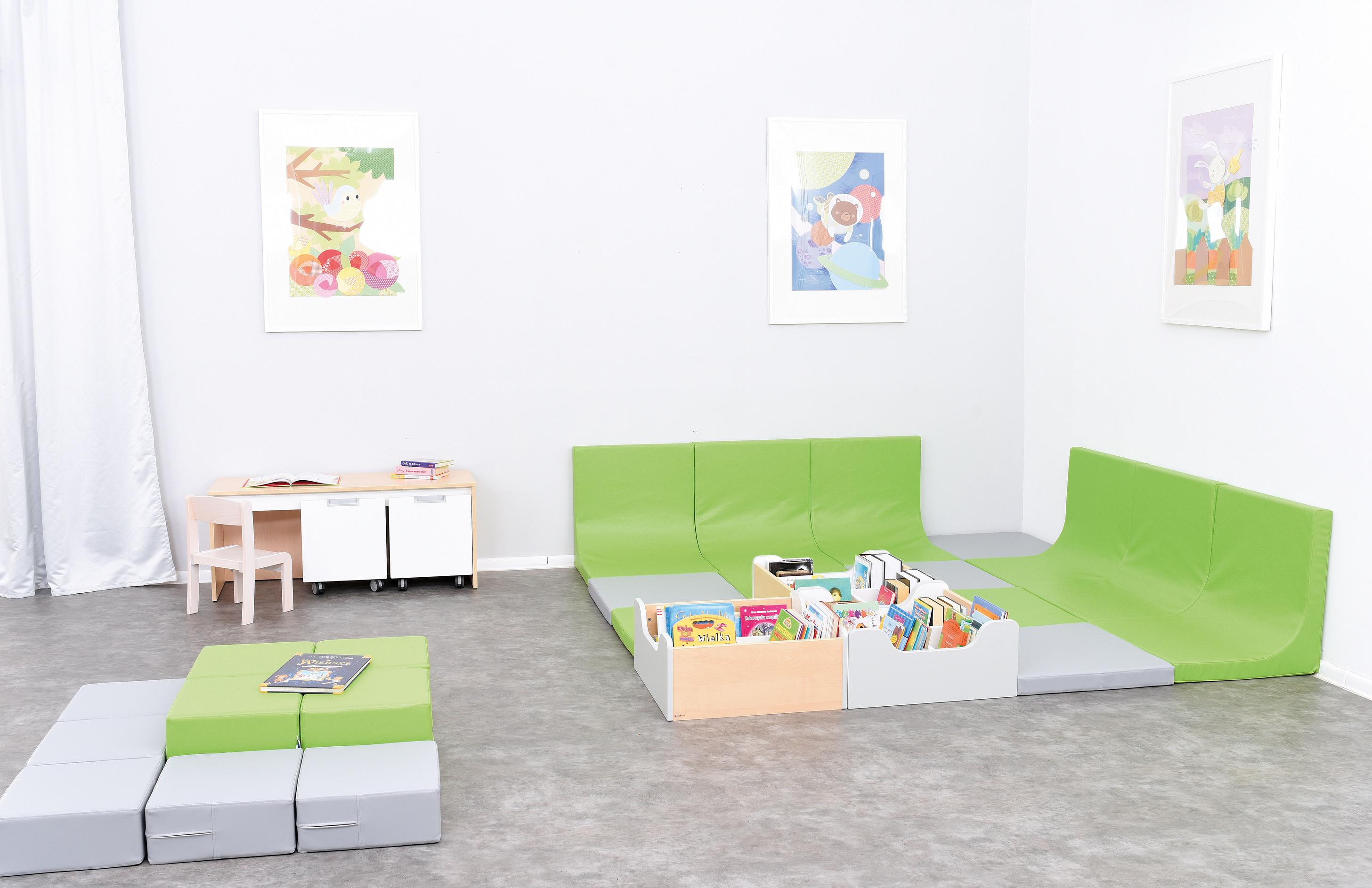 Quadro Leseecke – Deine Leselandschaft in 74 Farben - Produkt wird im Kindergarten oder Schule genutzt.