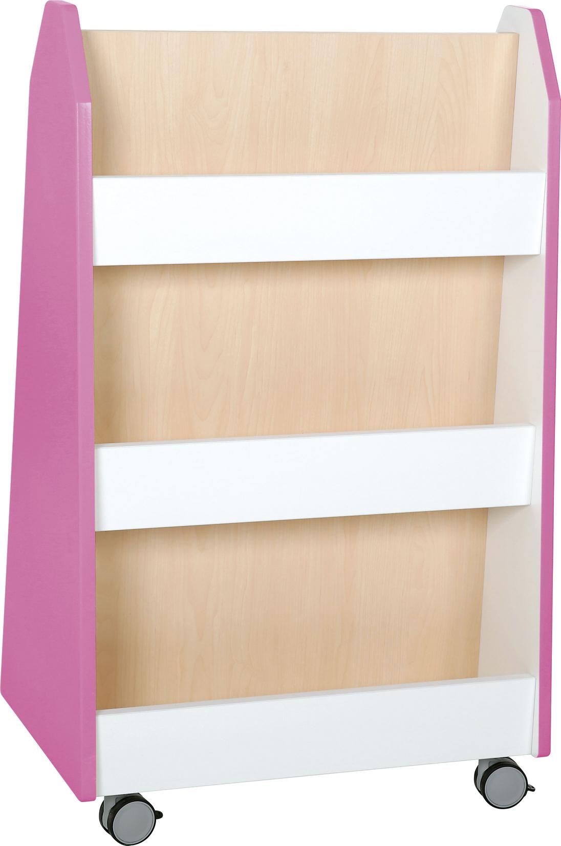 Quadro - Zweiseitiges Bücherregal in vielen Farben - Produkt wird im Kindergarten oder Schule genutzt.