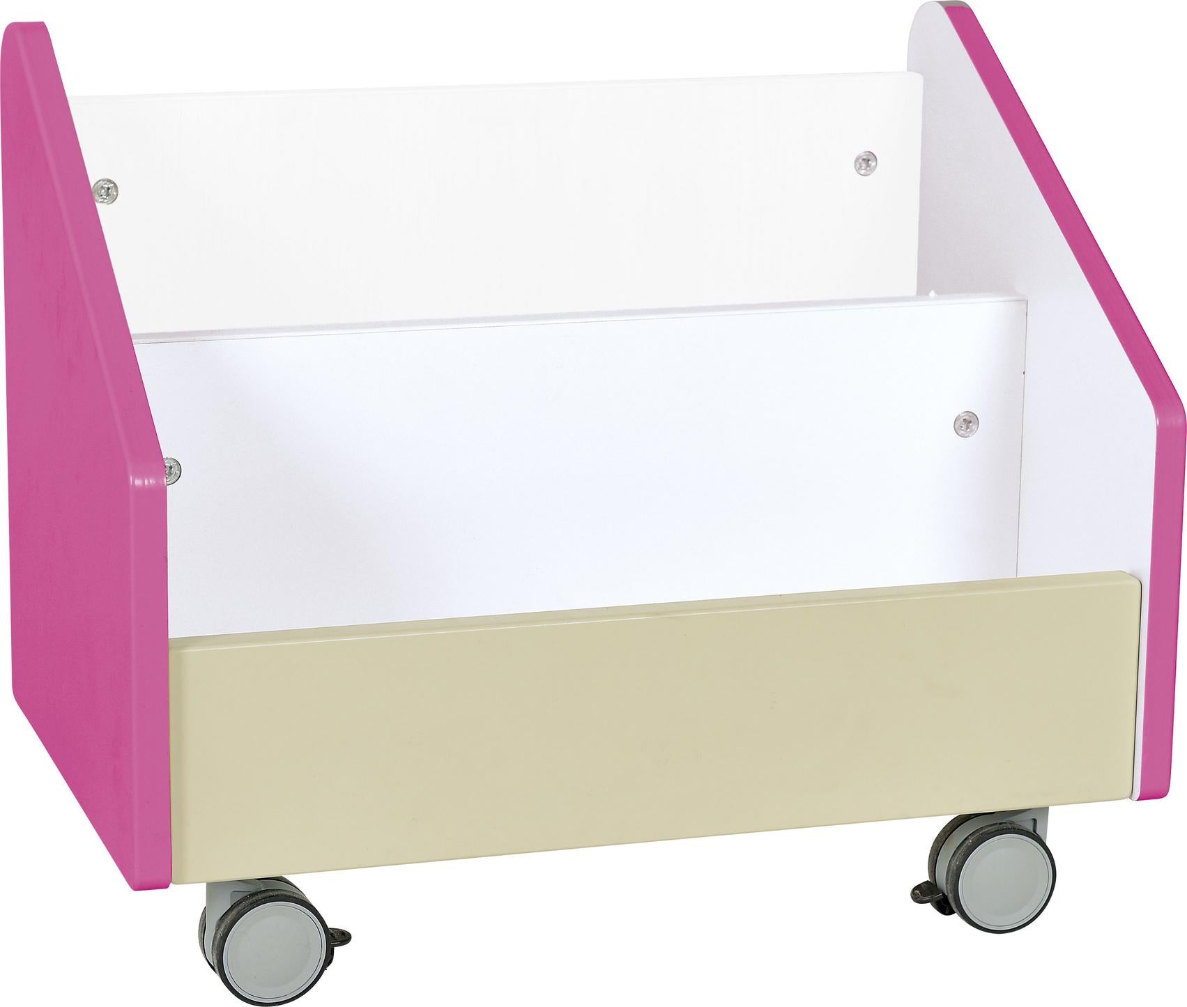 Rollbehälter für Bücher – Quadro XL in verschiedenen Farben - Produkt wird im Kindergarten oder Schule genutzt.