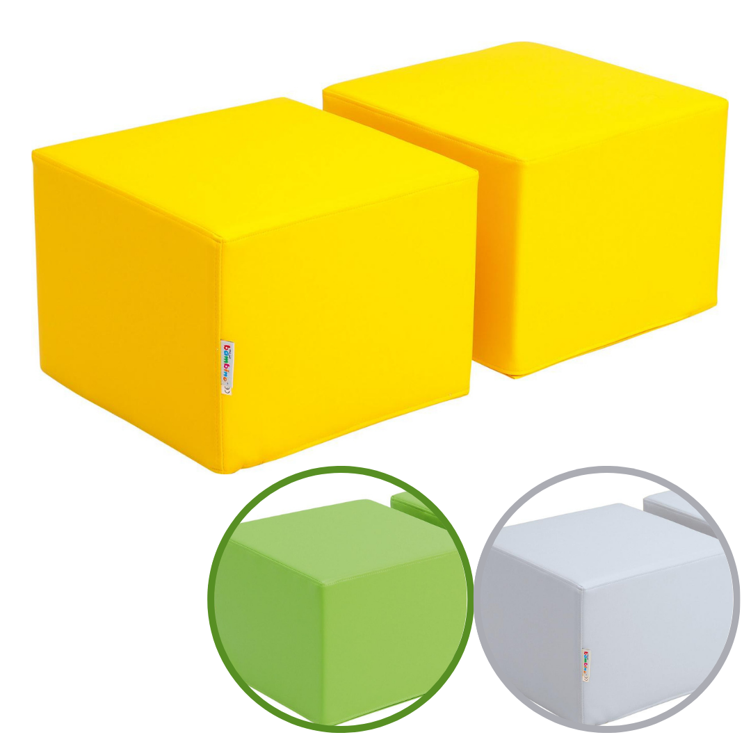 Sitz für Leseecke - Komfortable Sitze für Bücherkiste in verschiedenen Farben - Produkt wird im Kindergarten oder Schule genutzt.