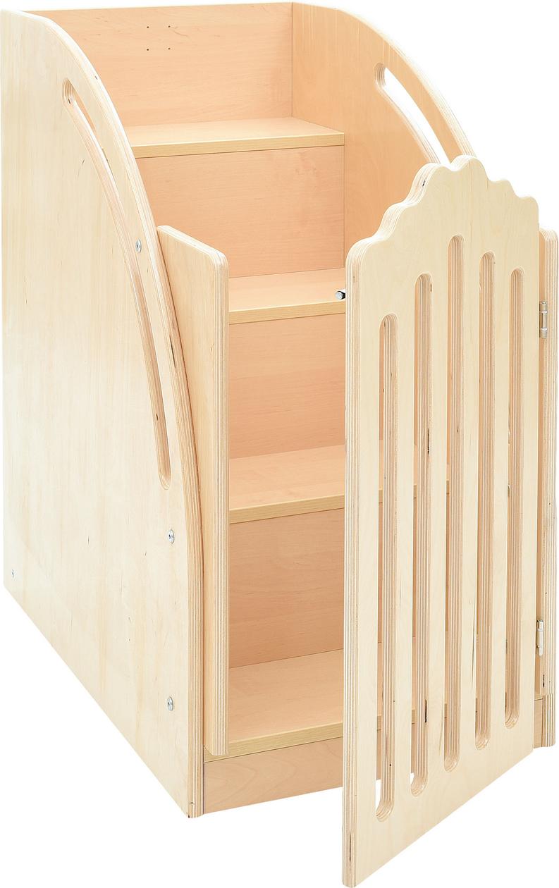 Tür für Treppe 099859 aus Birke mit Riegel