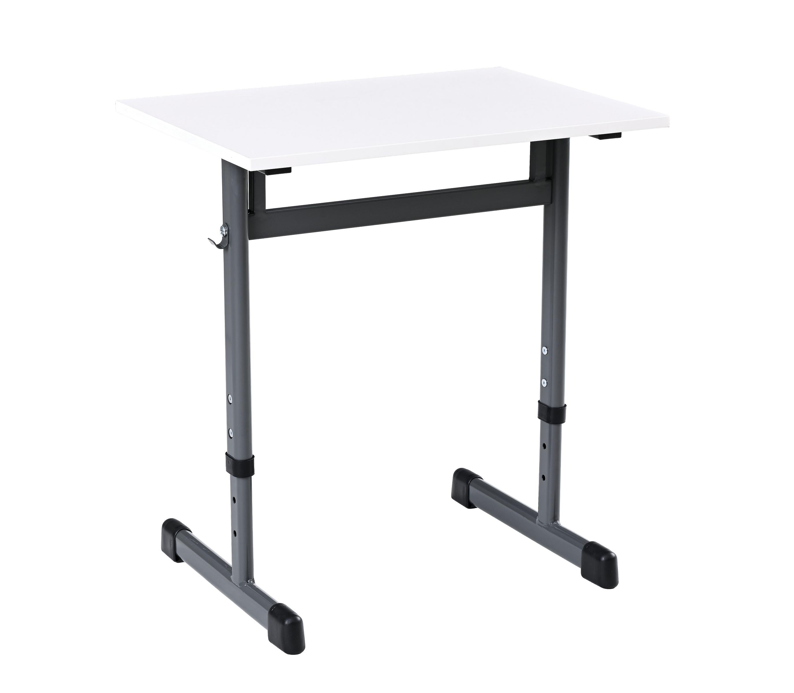 Einzeltisch höhenverstellbar, stabil, für Schulen, verschiedene Farben.