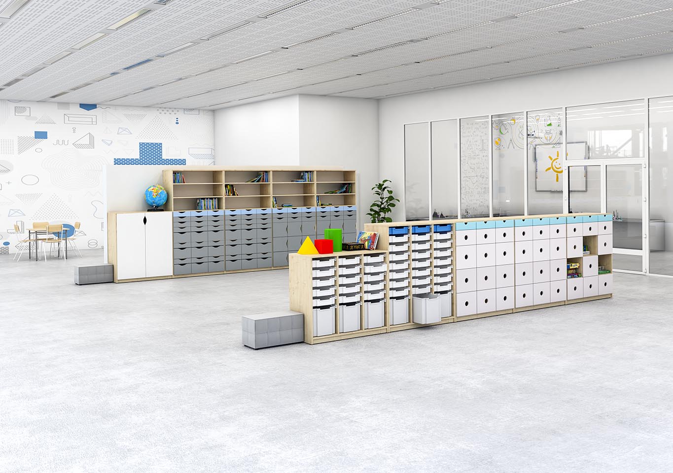 Konfigurierbare Schränke Türen/Schubladen/Container - FERIA-Serie