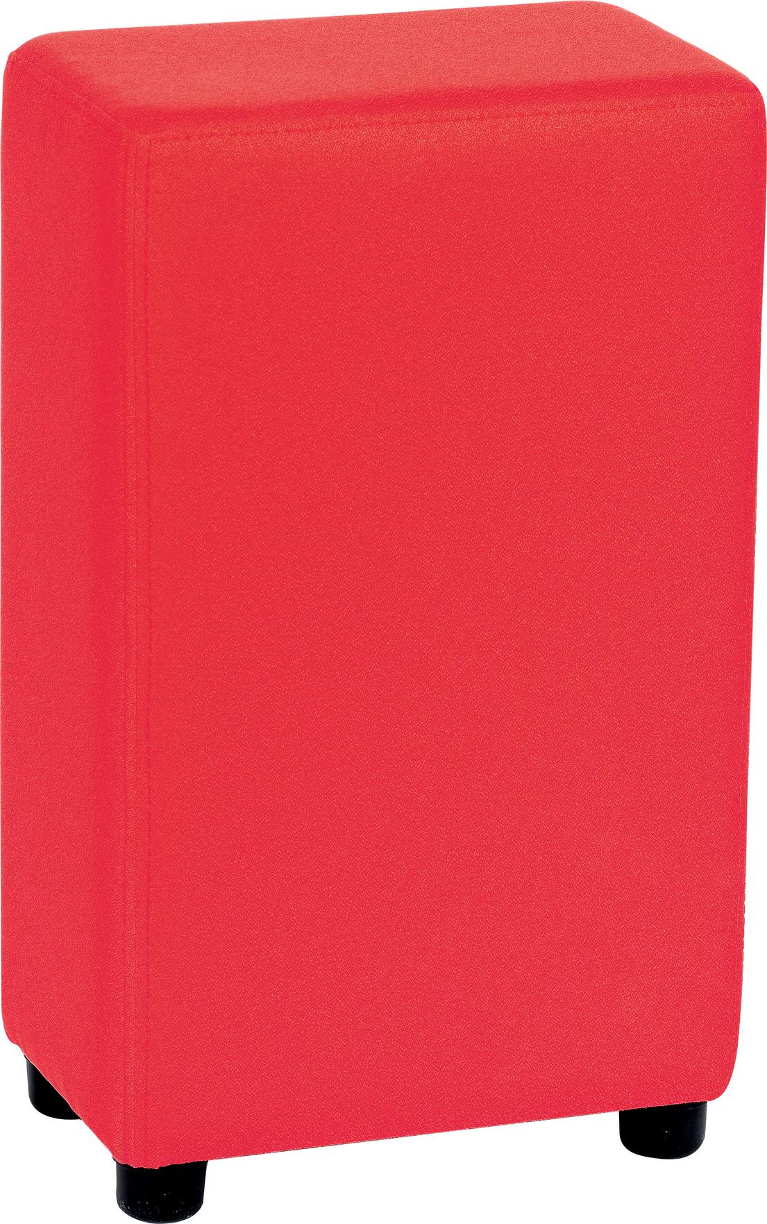 Modul Blocks mini Lehne B 35 grau-rot für Sitzlandschaften