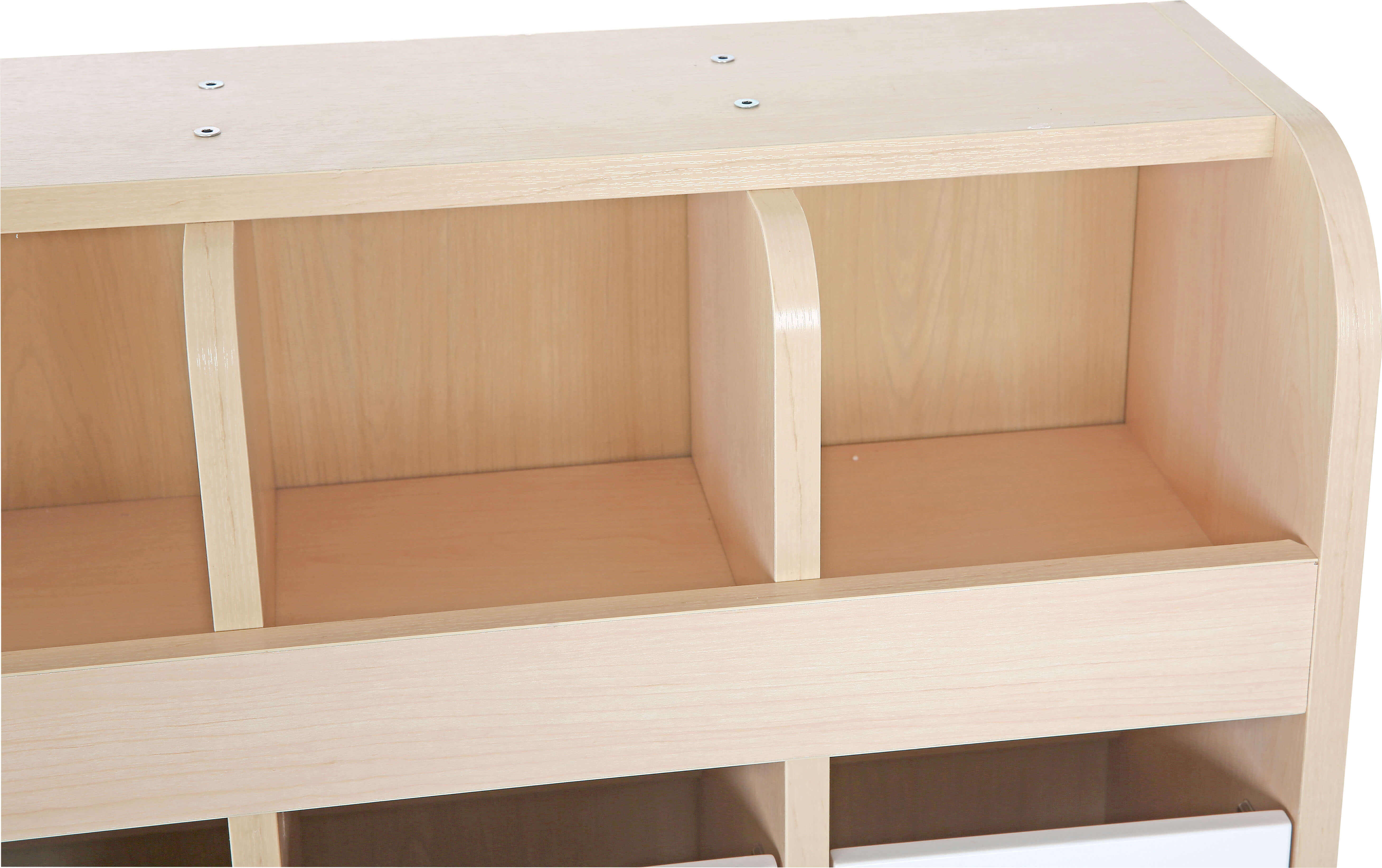 platzsparende Garderobe Mariposa mit Bank, Konfigurierbar - Versch. Farben Und Größen. Geeignet für Kita, Kindergarten und Schule.