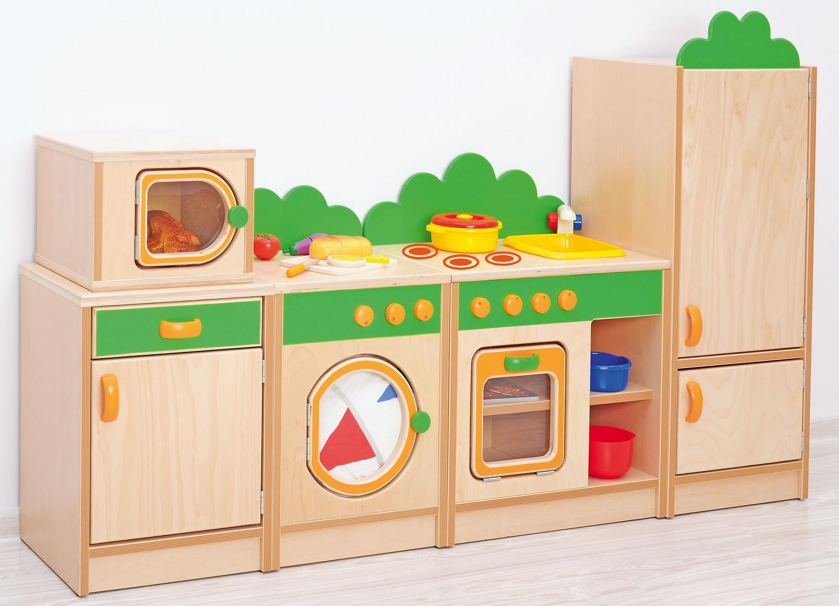 Spielküche Hannah, Herd mit Spüle und Küchenmodulen