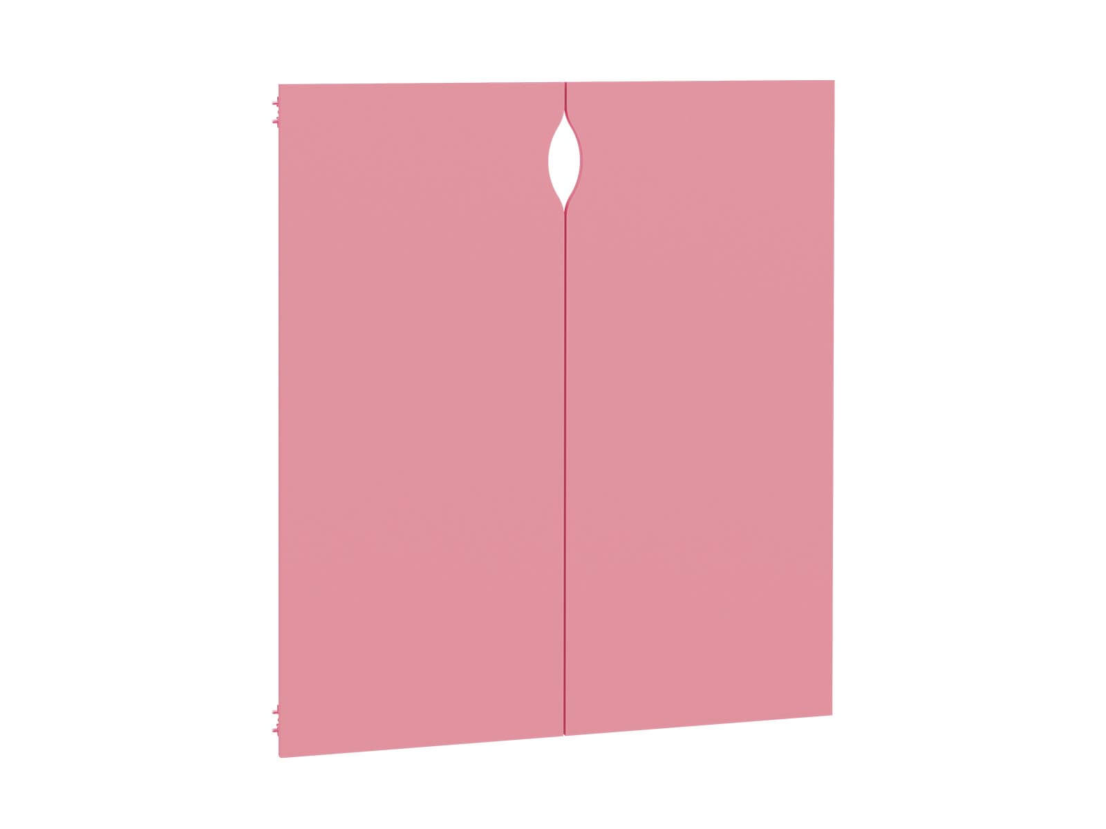 Deuren (links & rechts) 4 planken hoog, ook compatibel voor hoog rek - roze - Feria-serie