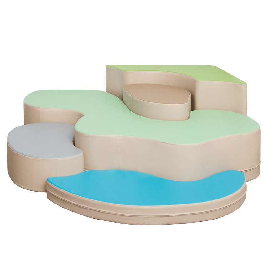 Schaumstoff-Podest Jigsaw-Puzzle als Set 5tlg.