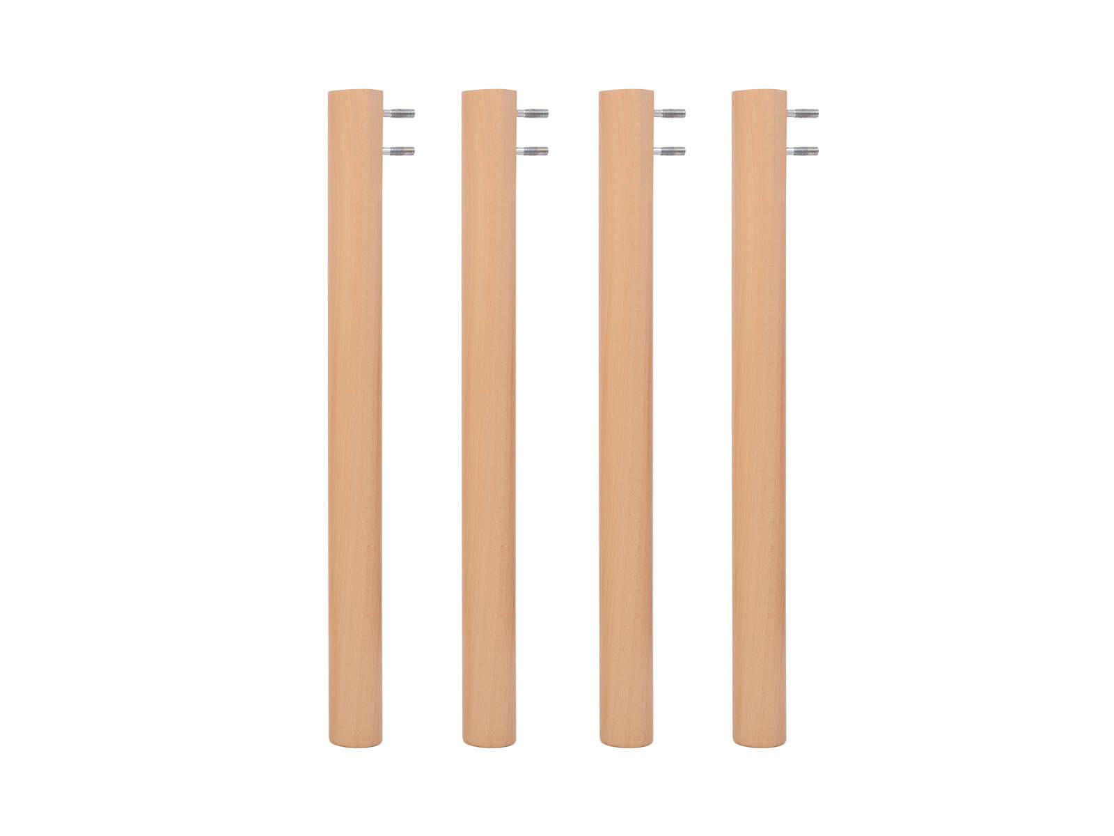 Houten poten voor tafel, 50 cm, set van 4